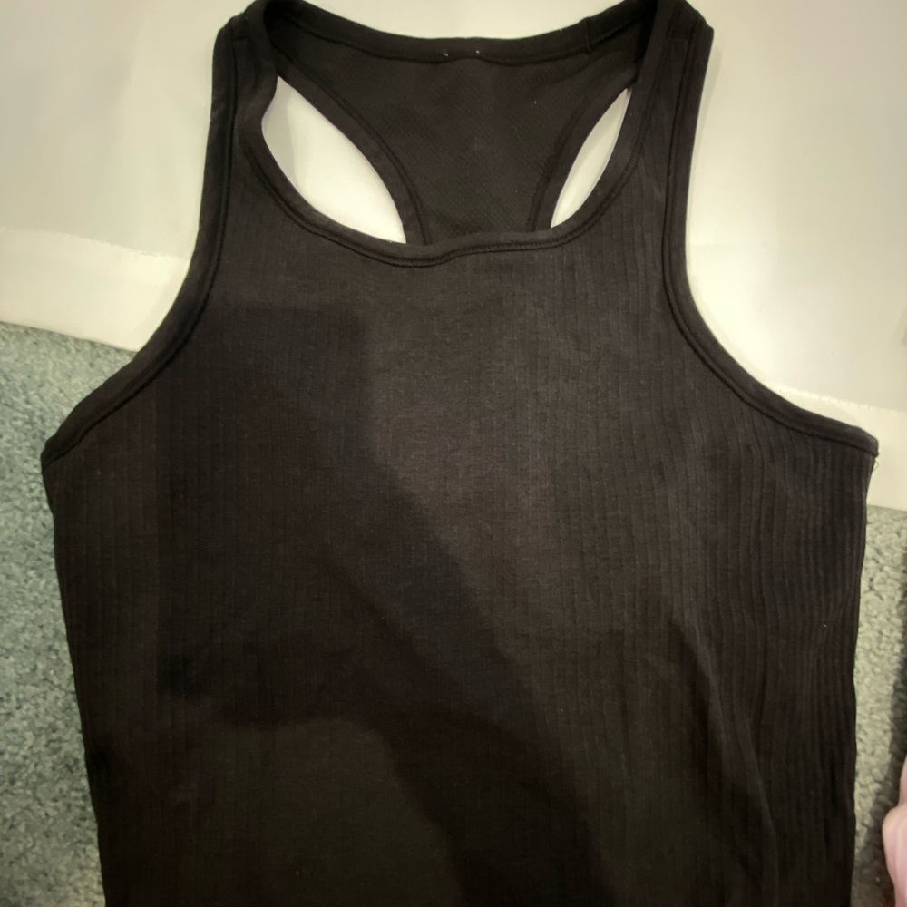 Black ebb to street lululemon Cropped Tank Top